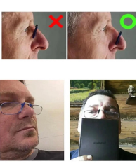 Burun Üstü Mini Sapsız 1.5x Gözlük Büyüteç - Kırmızı