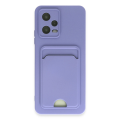 Xiaomi Poco X5 5g Kılıf Kelvin Kartvizitli Silikon - Lila