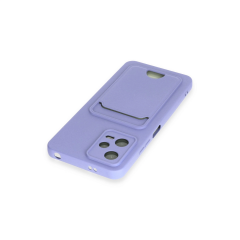 Xiaomi Poco X5 5g Kılıf Kelvin Kartvizitli Silikon - Lila