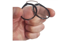 Burun Üstü Mini Sapsız 2.5x Gözlük Büyüteç - Kırmızı