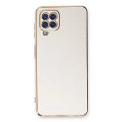Samsung Galaxy A22 Kılıf Volet Silikon - Beyaz