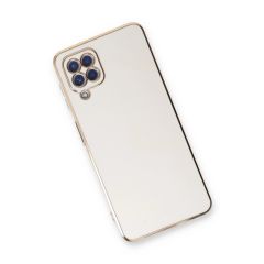 Samsung Galaxy A22 Kılıf Volet Silikon - Beyaz