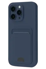 Newface İphone 16 Plus Kılıf Kelvin Kartvizitli Silikon - Lacivert