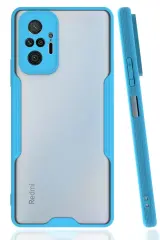 Newface Xiaomi Redmi Note 10 Pro Kılıf Platin Silikon - Mavi
