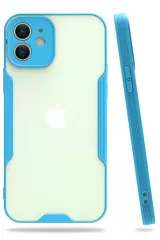Newface İphone 12 Kılıf Platin Silikon - Mavi