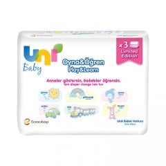 Uni Baby Oyna Öğren Bebek Islak Mendili 156 Yaprak