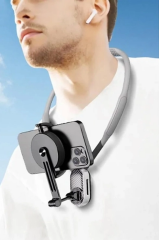 360 Derece Ayarlanabilir Boyun Askılı Manyetik Telefon Tutucu