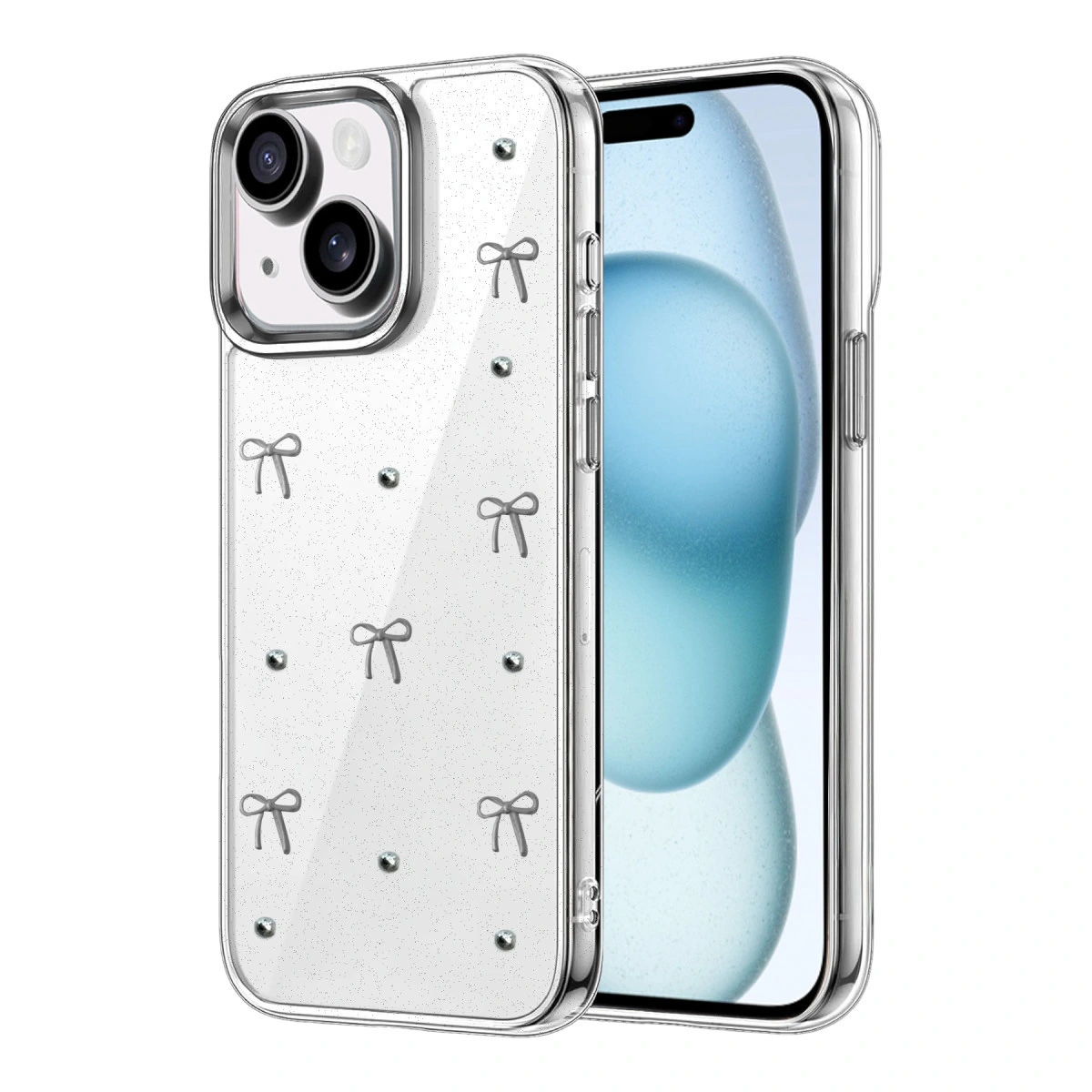 İphone 15 Plus Fiyonk Desenli Kapak - Desen 5