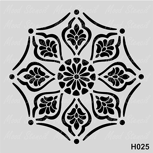 Stencil 25x25cm N:H025