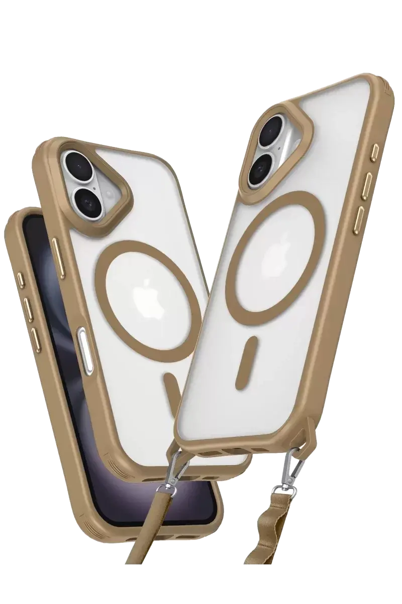 Newface İphone 16 Kılıf Enka Magsafe Silikon Kılıf - Desert