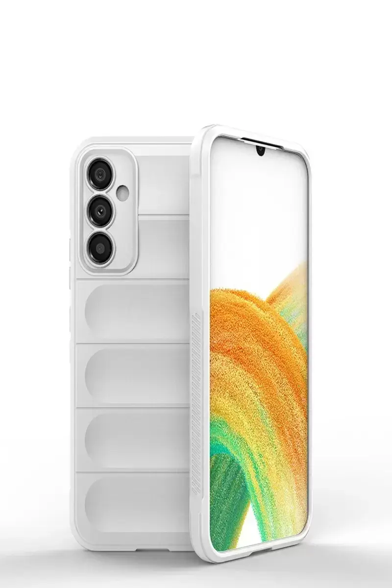 Newface Samsung Galaxy M34 5g Kılıf Optimum Silikon - Krem