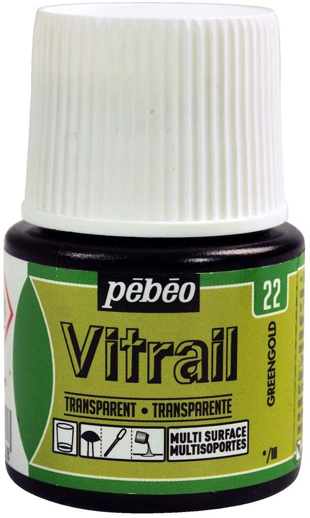 Vitrail Cam Boyası 45ml - 22 Greengold