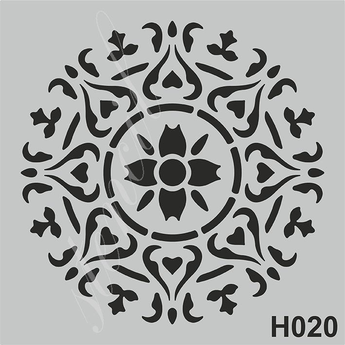 Stencil 25x25cm N:H020