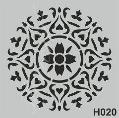 Stencil 25x25cm N:H020