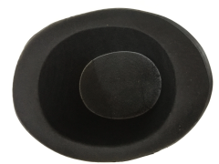 Yetişkinler İçin Siyah Renk Ringmaster Sihirbaz Şapkası Fötr Şapka 15 Cm