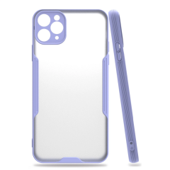 İphone 11 Pro Max Kılıf Platin Silikon - Lila