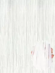 Soft Beyaz Renk Duvar Ve Kapı Perdesi