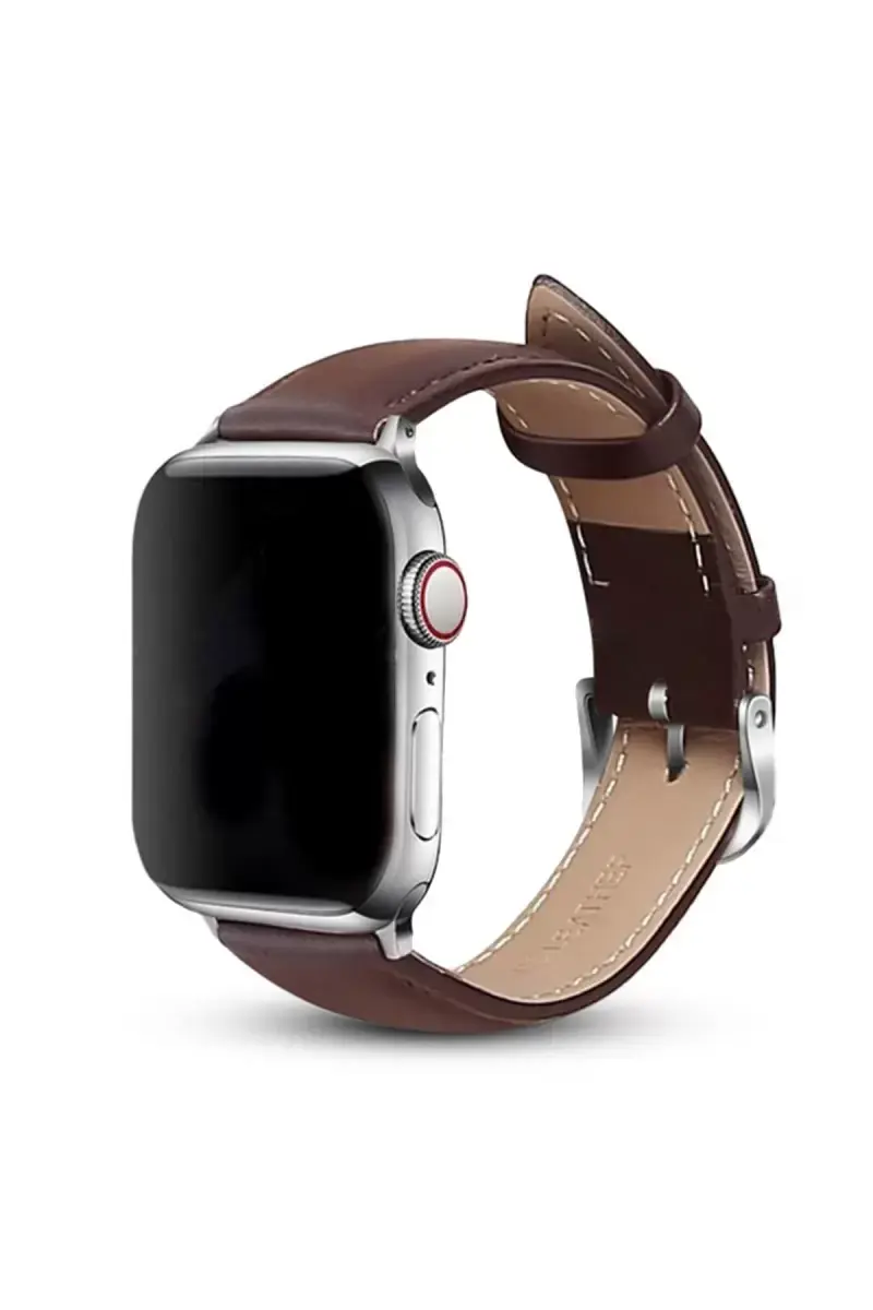 Newface Apple Watch 42mm Nl26 Deri Kordon - Kahverengi