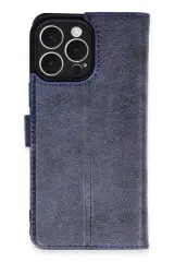 Newface Apple İphone 16 Pro Max Kılıf Trend S Plus Kapaklı Kılıf - Lacivert