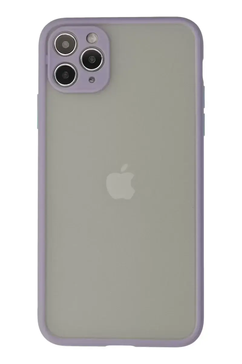 Newface Apple İphone 12 Pro Kılıf Montreal Silikon Kapak - Mor