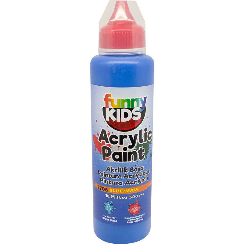 Funny Kids Akrilik Boya 500cc Mavi N:2706
