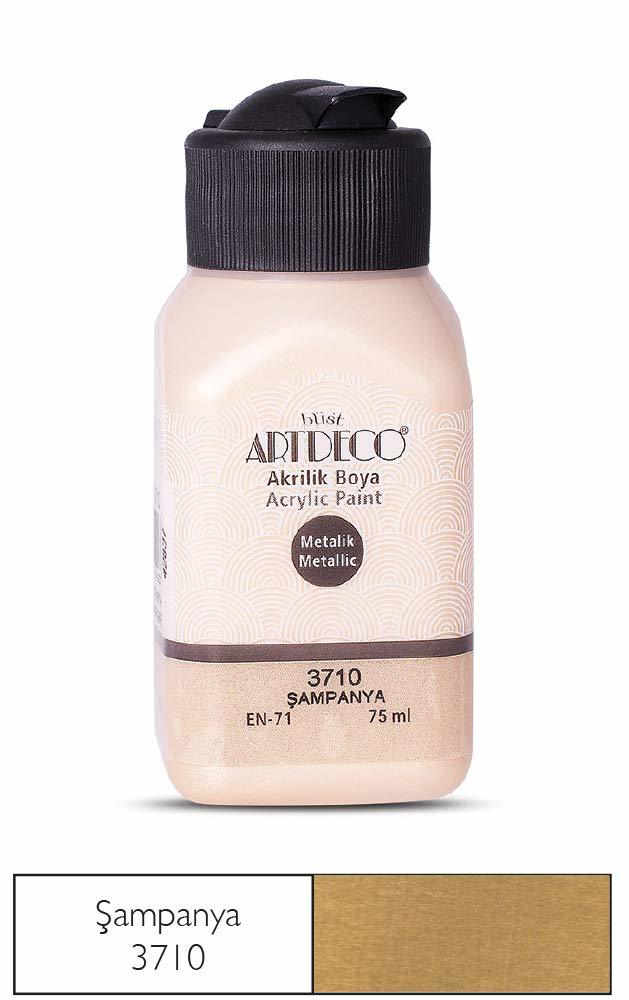Metalik Akrilik Boya - 75ml - Şampanya - N:3710