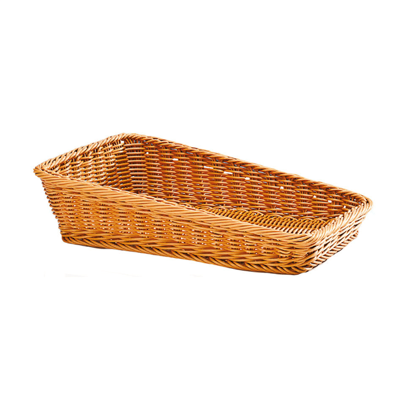 Eğimli Dikdörtgen Plastik Sepet(Koyu)