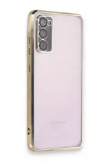 Newface Samsung Galaxy S20 Fe Kılıf Razer Lensli Silikon - Gold