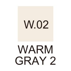 Kurecolor Fine&Brush For Manga Çift Taraflı Kalem N:W.02 Warm Gray 2