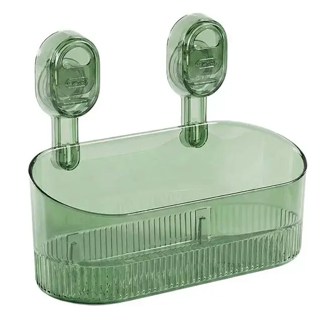 Sunup Sn-29266 Vantuzlu Şeffaf Banyo Mutfak Rafı Organizer