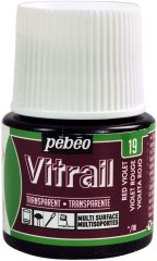 Vitrail Cam Boyası 45ml - 19 Red Violet