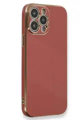 Newface İphone 15 Pro Kılıf Volet Silikon - Kırmızı
