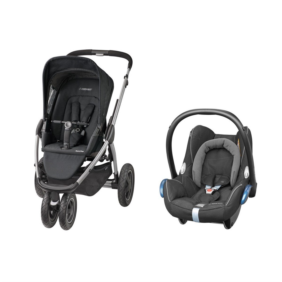 Maxi-Cosi Mura Plus 3 Travel Sistem Bebek Arabası / Black Raven
