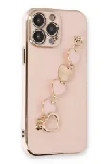 Newface İphone 14 Pro Kılıf Esila Silikon - Pudra