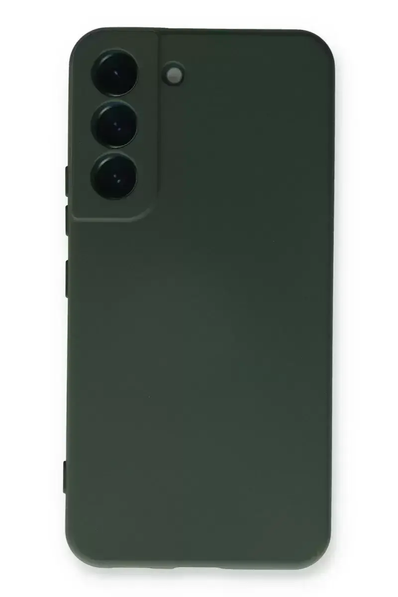 Newface Samsung Galaxy S23 Plus Kılıf Nano İçi Kadife Silikon - Koyu Yeşil