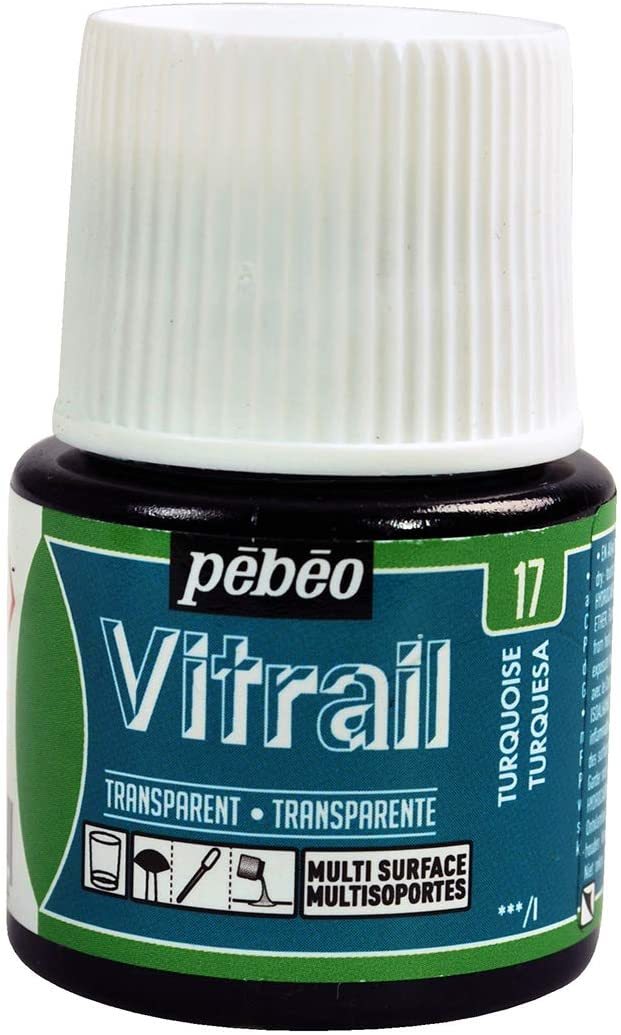 Vitrail Cam Boyası 45ml - 17 Turquoise Blue
