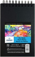 Mix Media Üstten Spiralli Çok Amaçlı Sanatsal Blok 13,9x21,6cm 224gr 40 Yaprak