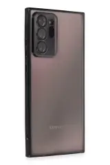 Newface Samsung Galaxy Note 20 Ultra Kılıf Razer Lensli Silikon - Siyah