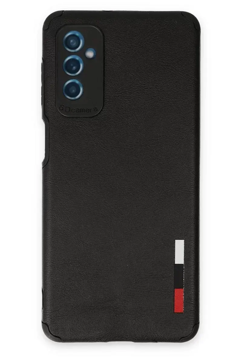 Newface Samsung Galaxy M52 5g Kılıf Loop Deri Silikon - Siyah