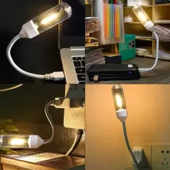 Powermaster Pm-25793 Esnek Gövdeli Usb Günışığı Cob Led Edison Masa Ve Kitap Okuma Lambası