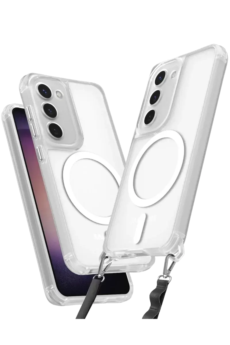 Newface Samsung Galaxy S23 Kılıf Enka Magsafe Silikon Kılıf - Şeffaf