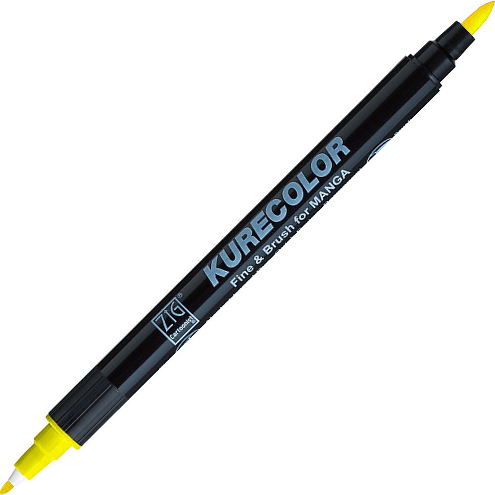 Kurecolor Fine&Brush For Manga Çift Taraflı Kalem N:102 Lemon Yellow