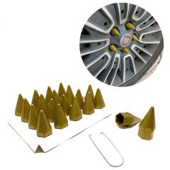 Sivri Mermi Bijon Kapağı Sökme Aparatlı Altın Sarı 19mm