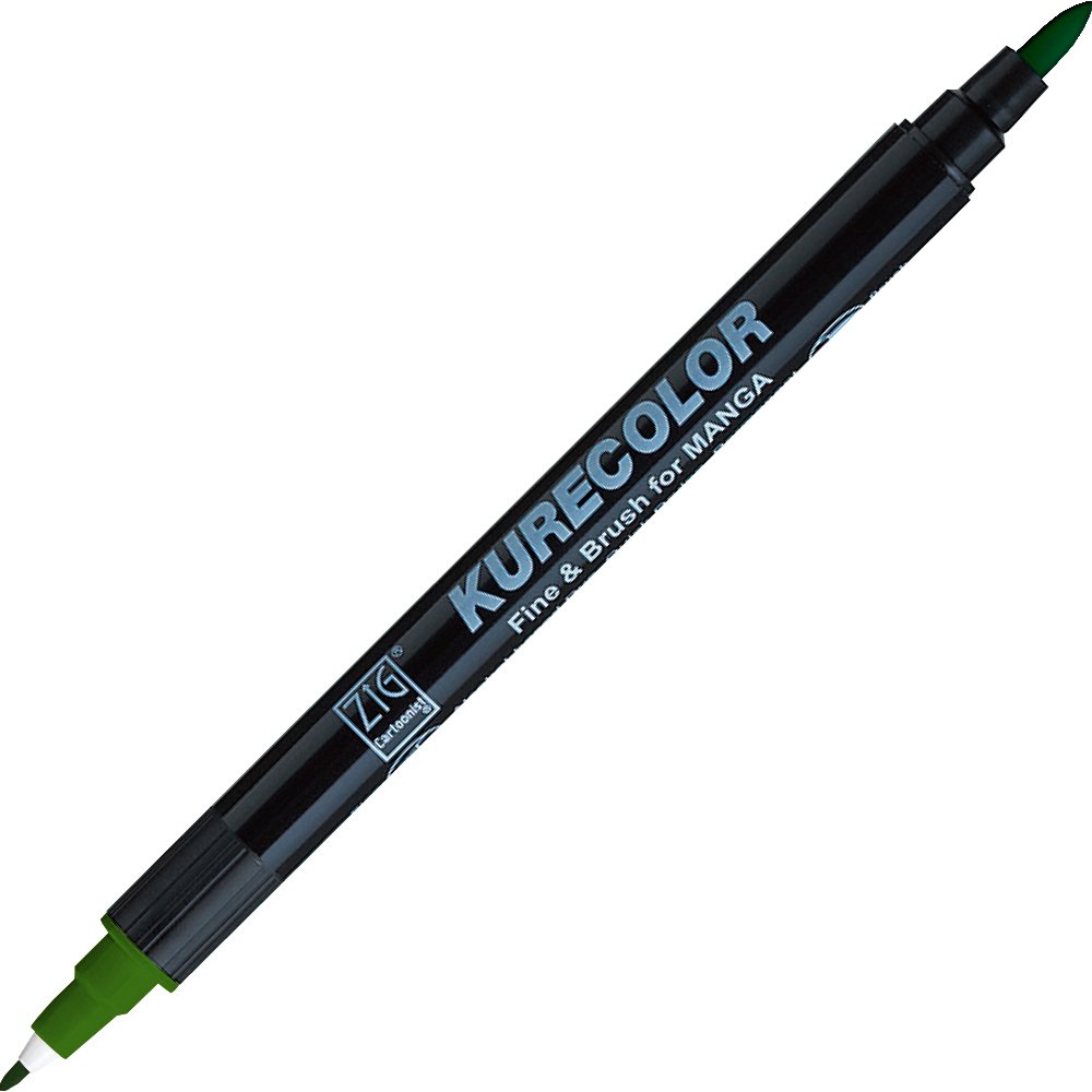 Kurecolor Fine&Brush For Manga Çift Taraflı Kalem N:567 Deep Green