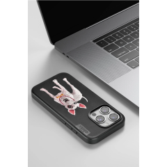 Venco  İphone 15 Pro Perma Desenli Kapak - Siyah