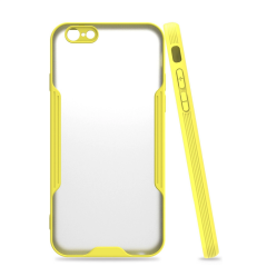 İphone 6 Kılıf Platin Silikon - Sarı