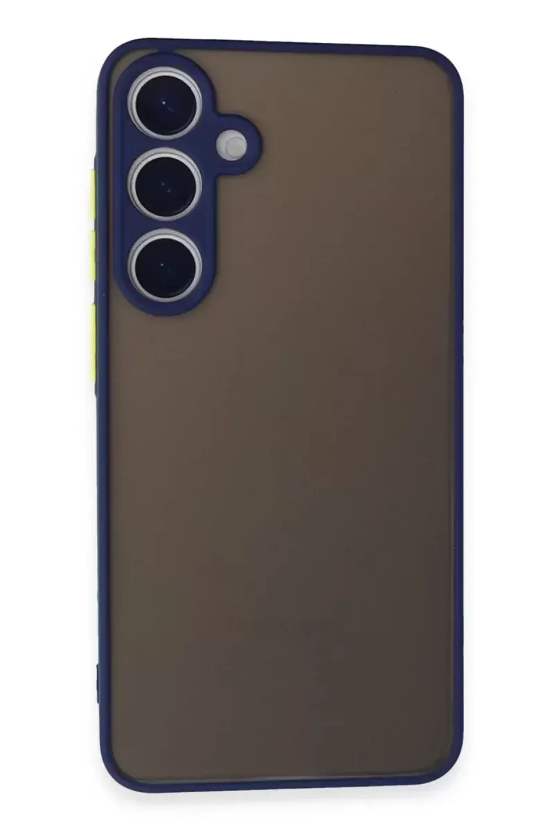 Newface Samsung Galaxy S24 Kılıf Montreal Silikon Kapak - Lacivert