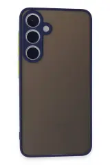 Newface Samsung Galaxy S24 Kılıf Montreal Silikon Kapak - Lacivert