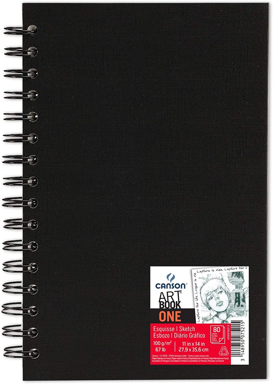 Book One Spiralli Sert Kapak Eskiz Defteri A3 100gr 80 Yaprak