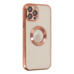 İphone 12 Pro Max Kılıf Slot Silikon - Rose Gold